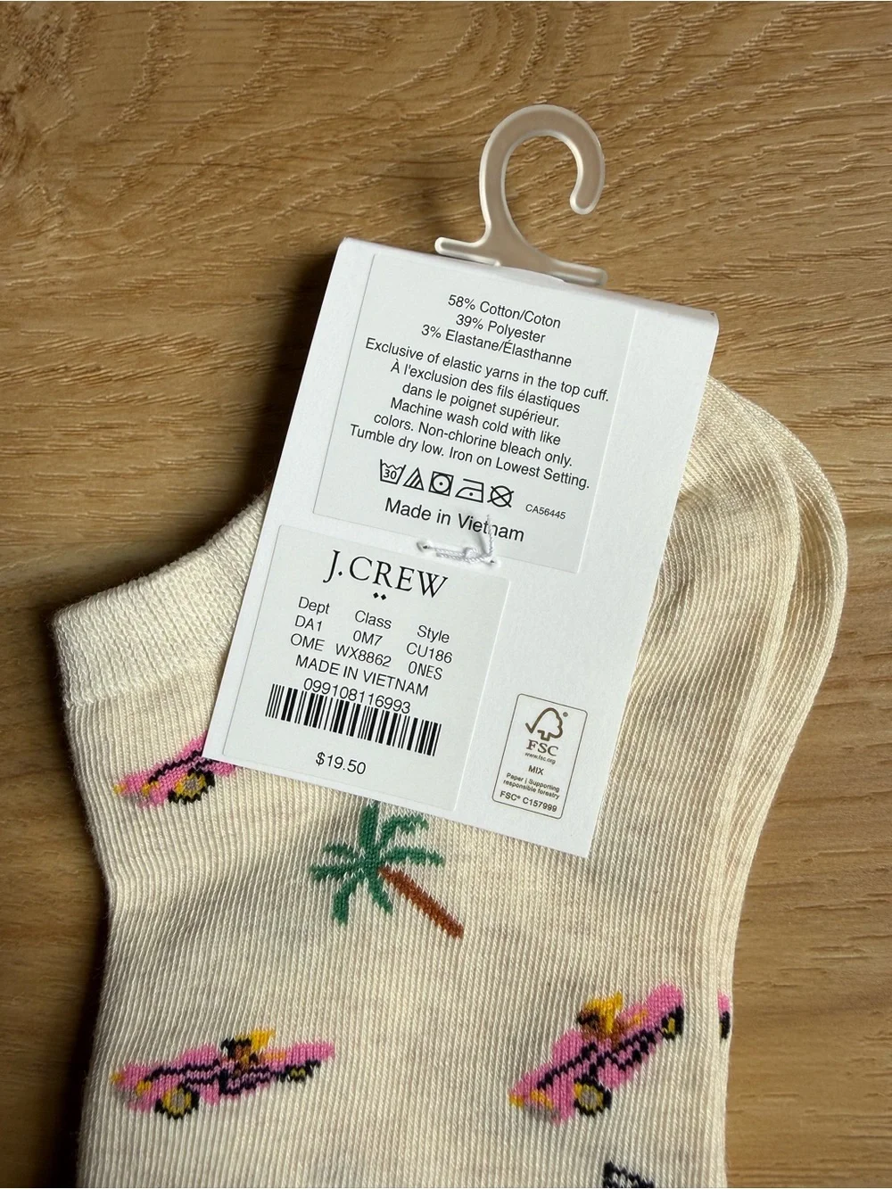 J. Crew Women’s Jaguar ankle socks  - CU186 - One Size - NWT